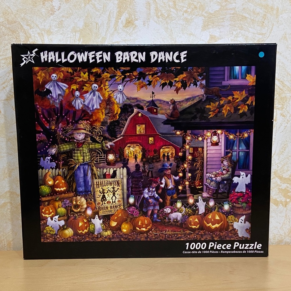 Vermont Christmas Company Halloween Barn Dance - 1000 Piece Puzzle